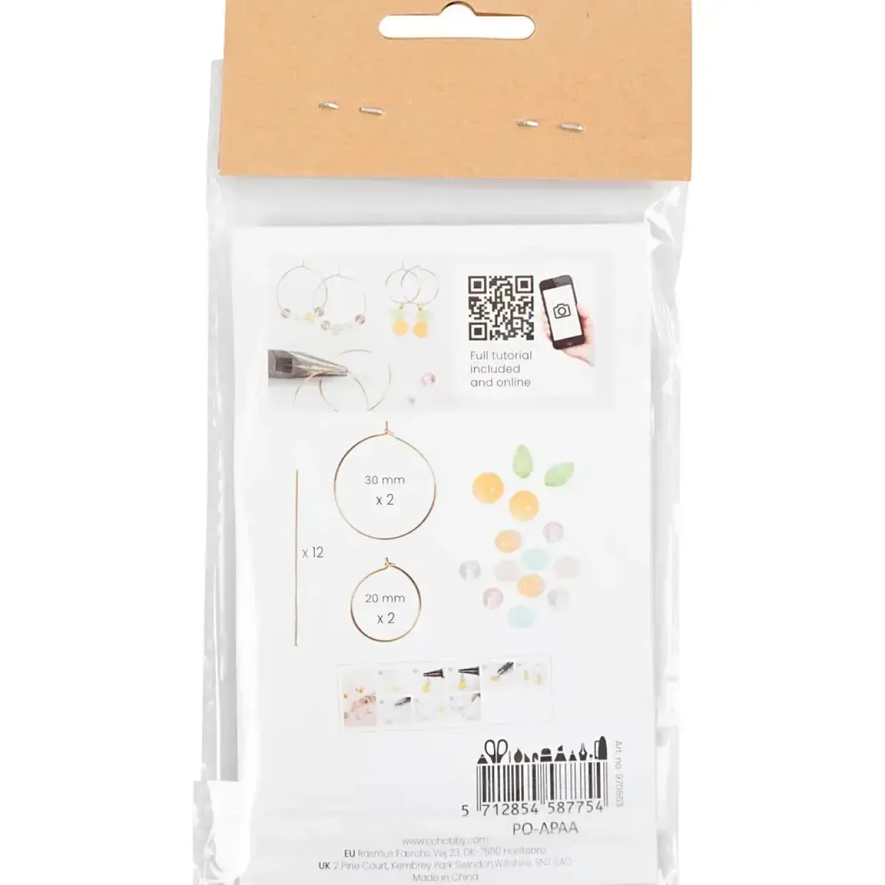 DIY Kit smykker lreoler med perler
