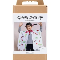 DIY Kit Spooky Udklædning, Kappe og hårbøjle, ass. farver, 1 pk.