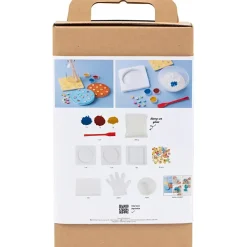 DIY Kit Støbning, Platter, blå, rød, gul