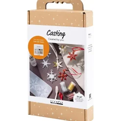 DIY Kit Støbning, Snefnug, 1 pk.