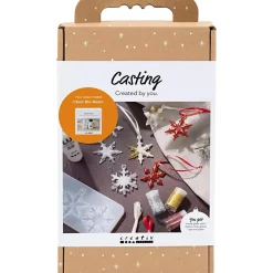DIY Kit Støbning, Snefnug, 1 pk.