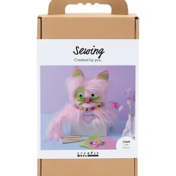 DIY Kit Syning, Kat, ass. farver, 1 pk.