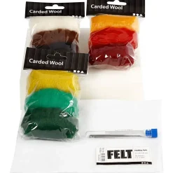 Diy kit til nålefiltning af billeder 20 personer 1 sæt
