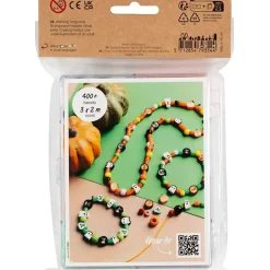 DIY Mix Smykker, Halloween, halloweenfarver, 1 pk.