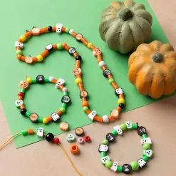 DIY Mix Smykker, Halloween, halloweenfarver, 1 pk.