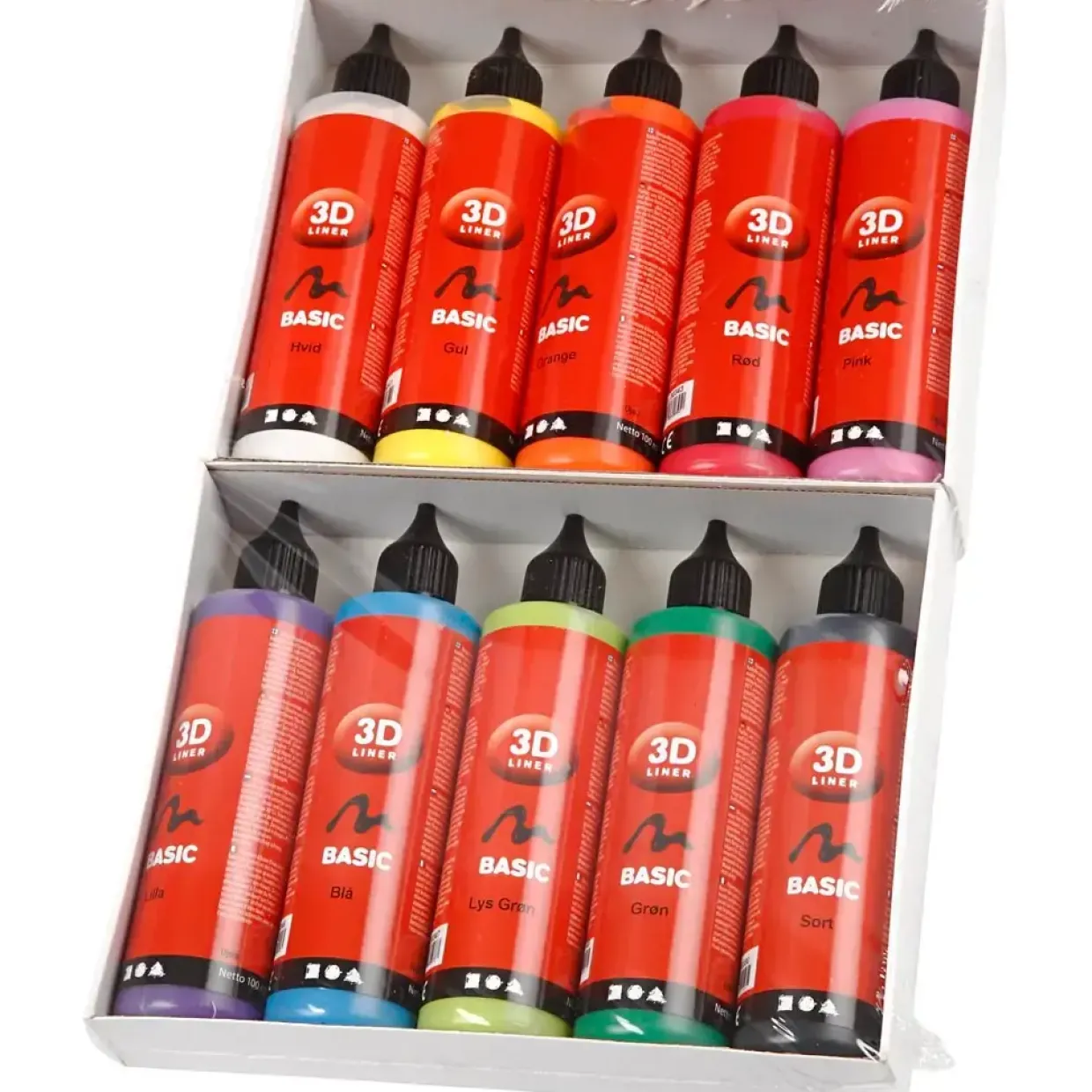 3D Liner ass. farver Basic 10x100ml