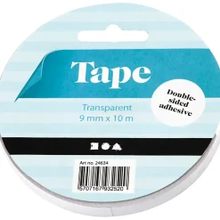 Dobbeltklæbende tape 9 mm x 10m