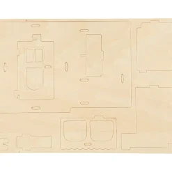 3D Puslespil Hus med veranda størrelse 22,5 x 16 x 17,5 krydsfiner