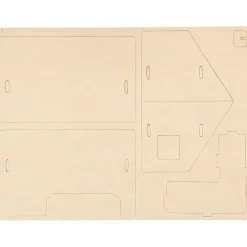 3D Puslespil Hus med veranda størrelse 22,5 x 16 x 17,5 krydsfiner