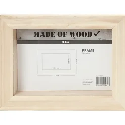 3D ramme med glas størrelse 18,2 x 23,2 cm dybde 2,5 cm fyr | indvendige mål 12,8 x 17,7