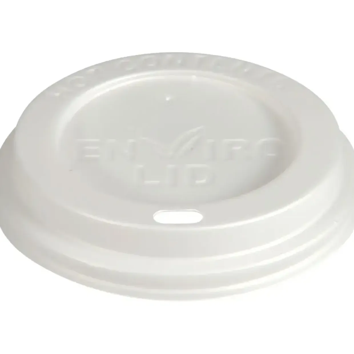 Drikkelåg – Abena Gastro – Ø9 cm – hvid – CPLA – 1000 stk