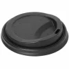 Drikkelåg CPLA Ø90xH17mm Til Kaffebæger Sort - 16 pk x 50 stk/krt