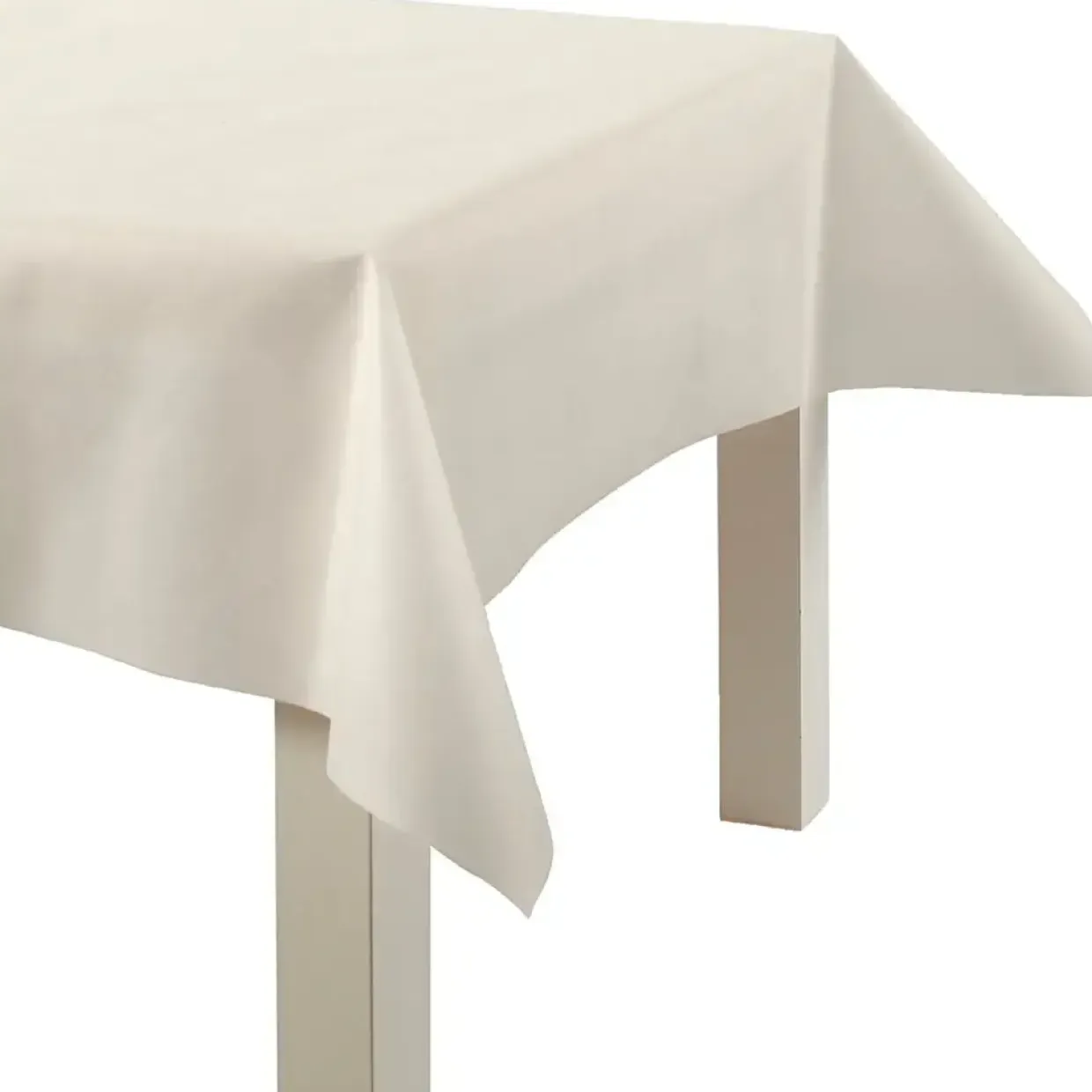 Dug af imiteret stof – creme – 125 cm × 10 m – 70 g/m²