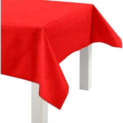 Dug af imiteret stof, rød, B: 125 cm, 70 g/m2, 10m