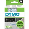 Dymo D1 tape 12mmx7m blue/white
