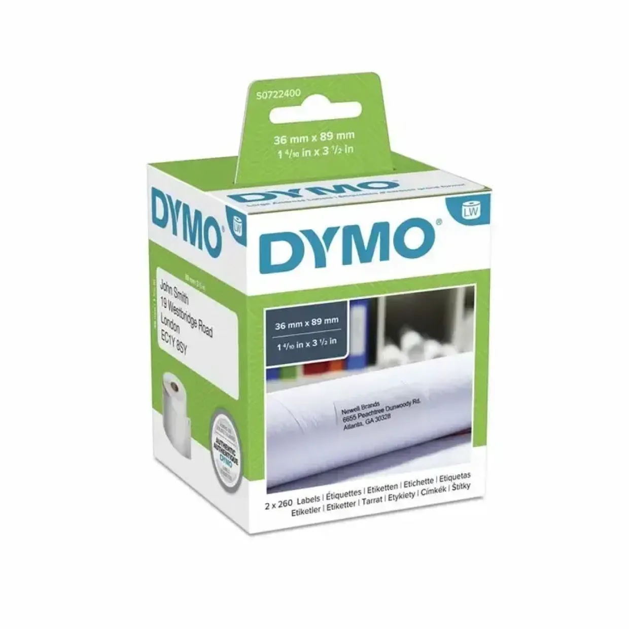 DYMO 99012 etiketter