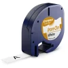 Dymo LetraTag Tape Strygetape 12mmx2m hvid StrygLet