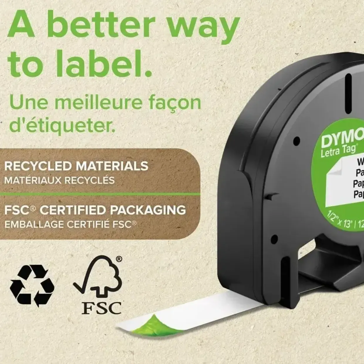 DYMO LT Papiretiketter - Plastikrøde - Økonomisk Løsning