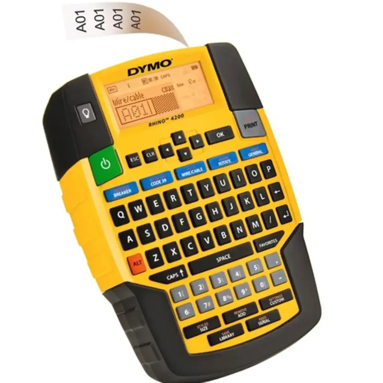 DYMO maskine til at lave klistermærker Rhino 4200 til Rhino tape 6-19mm