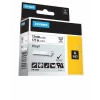 DYMO Rhino label tape D1 12mm sort på hvid vinyl