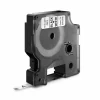 DYMO Tape D1 43613 - Labeltape 6 mm sort på hvid