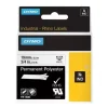 Dymo Tape Rhino 19mmx5,5m colour vinyl wh/red