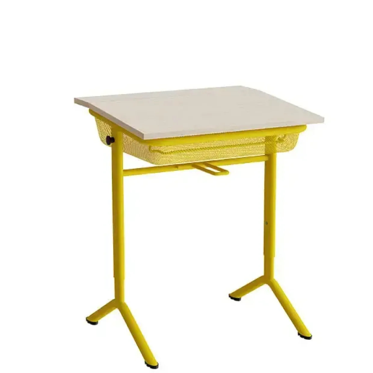 Elevbord Atlas 1128, 650x550mm, eg højtrykslaminat, gult stel