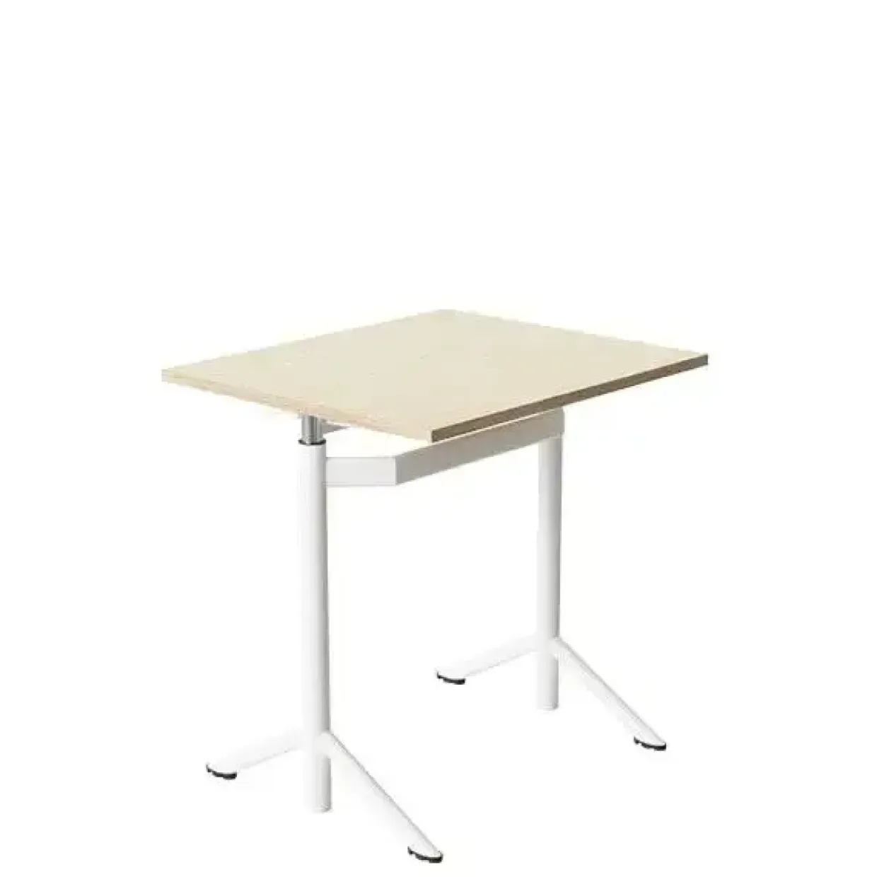 Elevbord Atlas 1132, 700x600mm, eg højtrykslaminat, hvidt stel