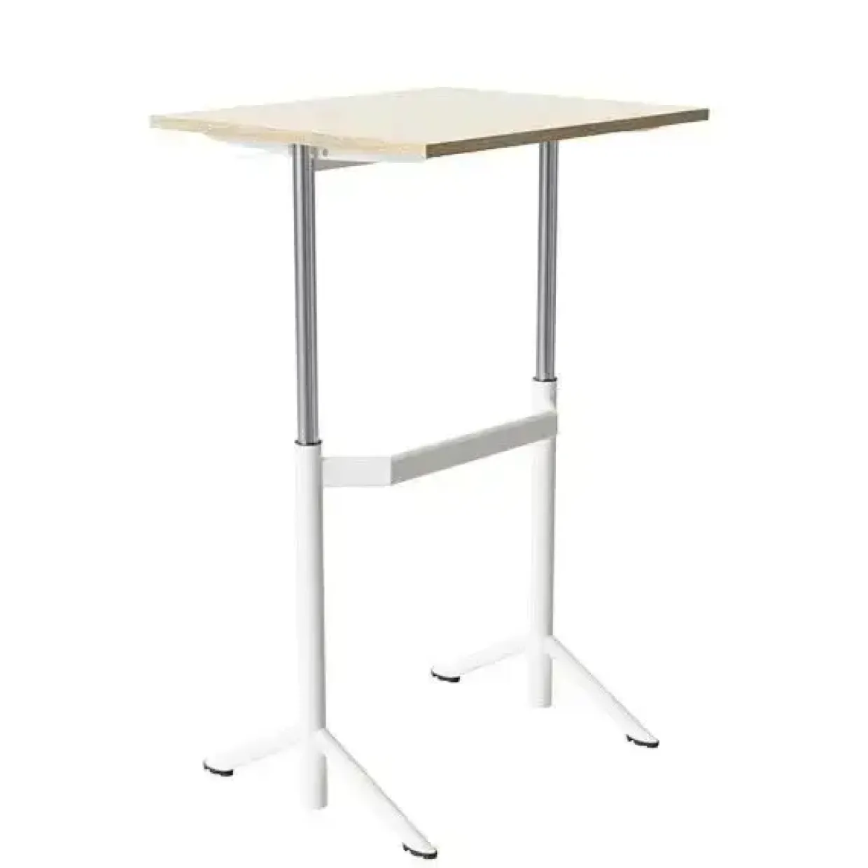 Elevbord Atlas 1132, 700x600mm, eg højtrykslaminat, hvidt stel