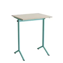 Elevbord - Atlas 1130 - 700 x 600 mm - eg højtrykslaminat - turkis stel
