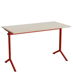 Elevbord - Atlas 1130 - 1200x600 mm - HPL eg - Rødt stel