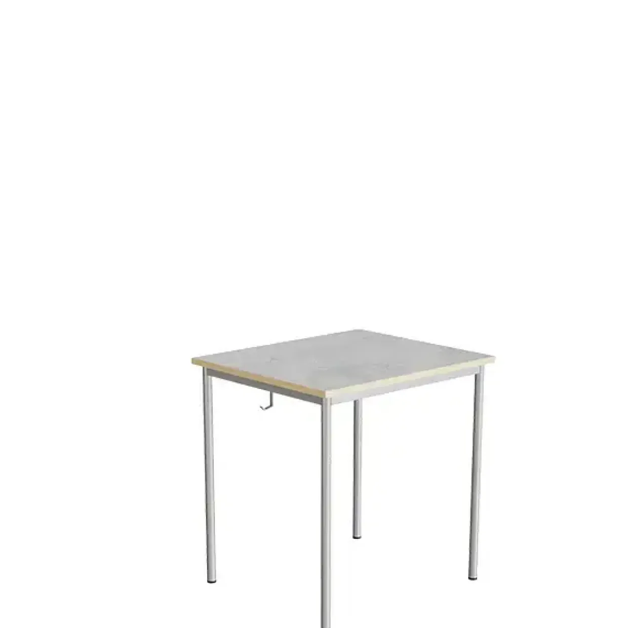 Elevbord 166 L700xB600xH720 mm, Lys grå, lyddæmpende linoleum, alugråt understel