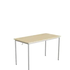 Elevbord 166 1200x600 mm Højde 720 mm Birk laminat på alugråt understel