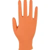 Engangshandsker ABENA Classic Sensitive S orange nitril pudderfri - 100 stk