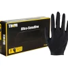 Engangshandsker THOR Ultra Sensitive L sort nitril pudderfri - 100 stk