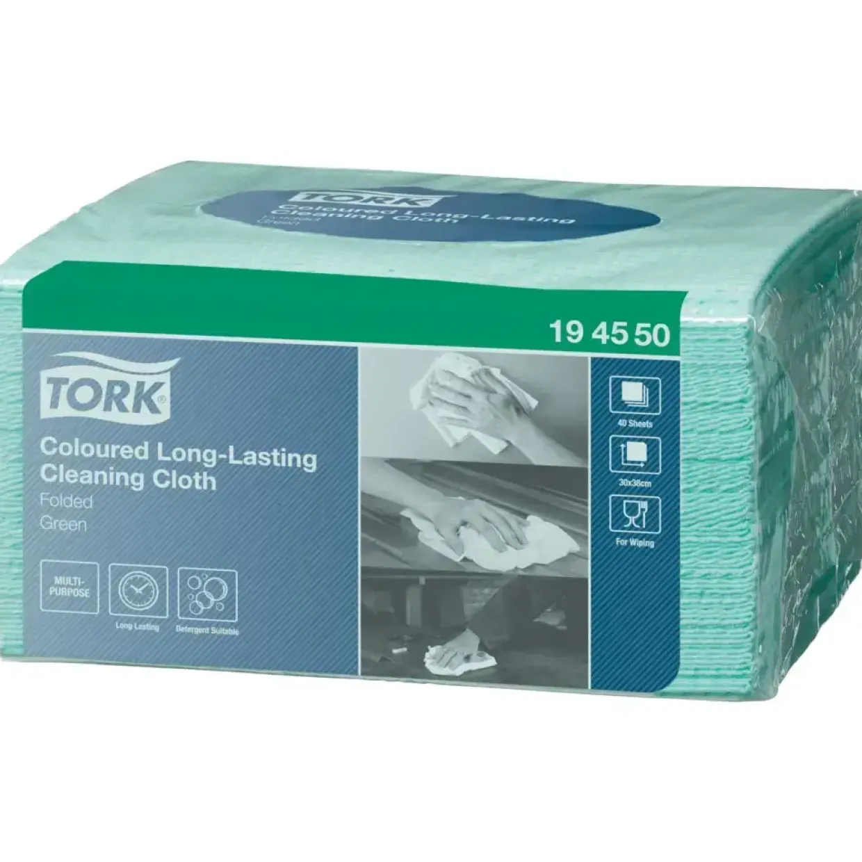 Engangsklud - Tork - 194550 - Allround - Grøn - 320 stk