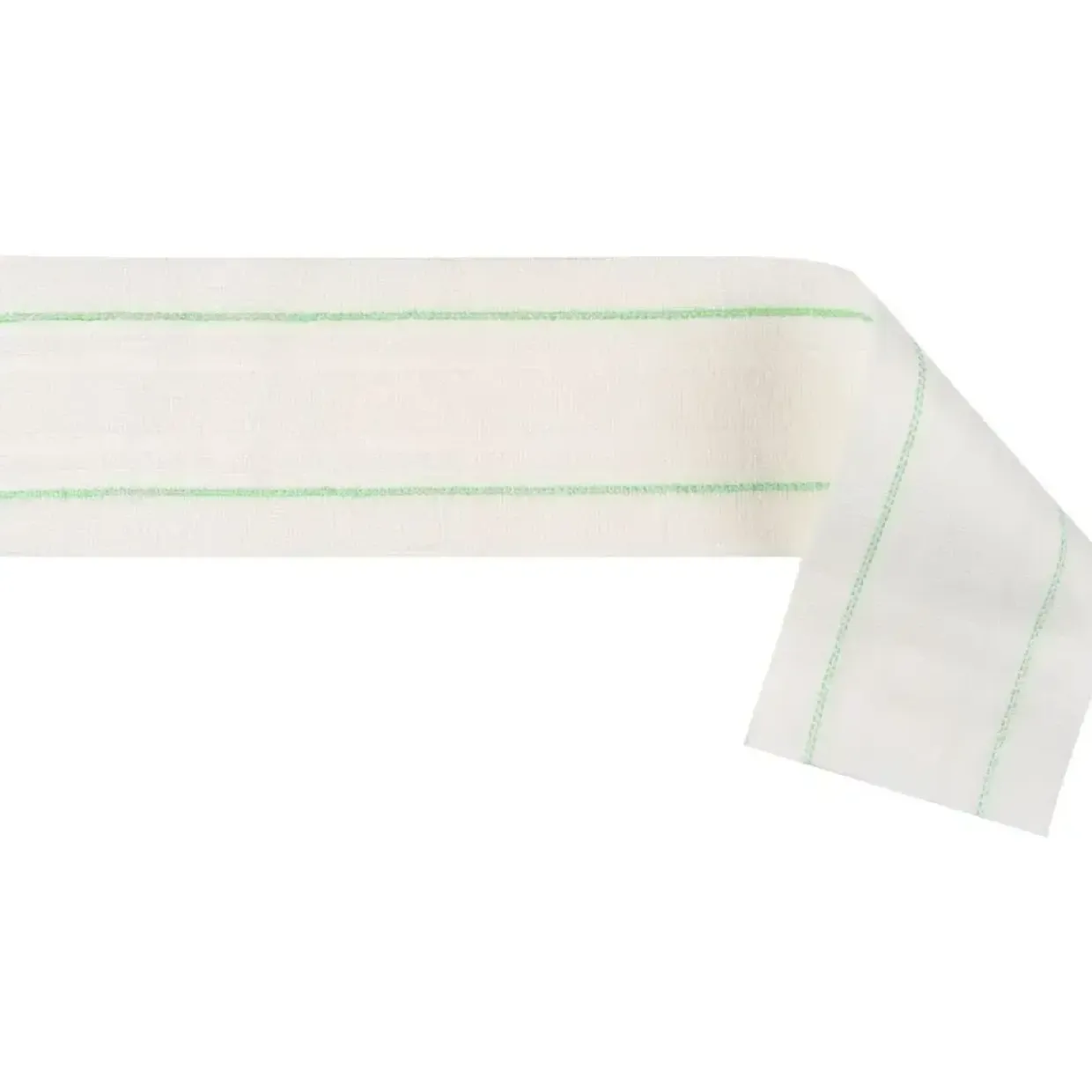 Engangsmoppe, 60x12cm, hvid, mikrofiber, til velcro - 25 stk