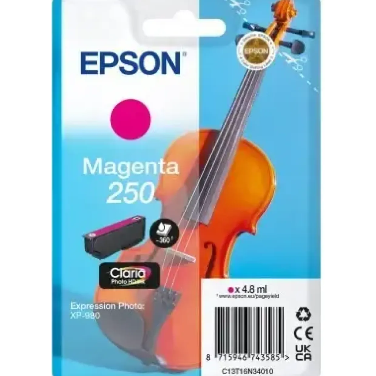 Epson Blækpatron Singlepack Magenta 250 ink