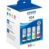 Epson T104 - Blækpatroner - 4 Farver - EcoTank - Sampak