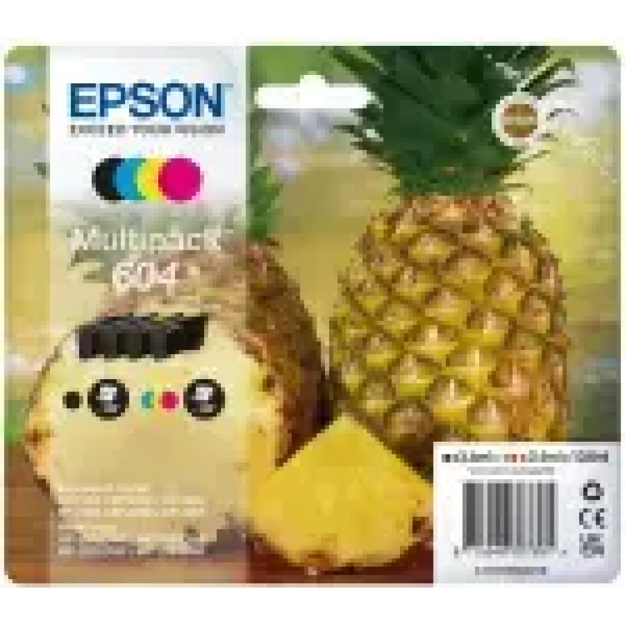 Epson T604, Blækpatron, 4 Farver, Sampak