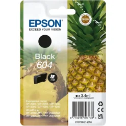Epson T604, Blækpatron, Sort, 150 sider