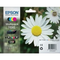 Epson T1816 XL, Blækpatron, Sort & Farve, Sampak