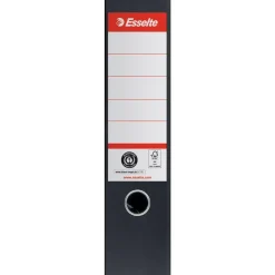 Esselte brevordner sort No. 1, 100% recirkuleret karton, A4/75 mm - Køb minimum 10 stk.