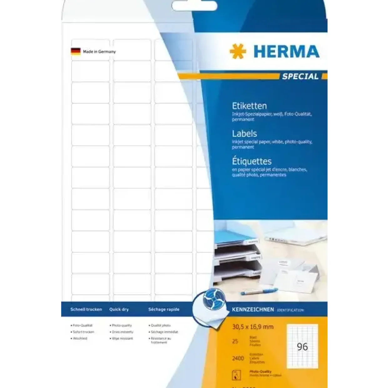 Etiketter Herma Inkjet 30,5x16,9 (25)