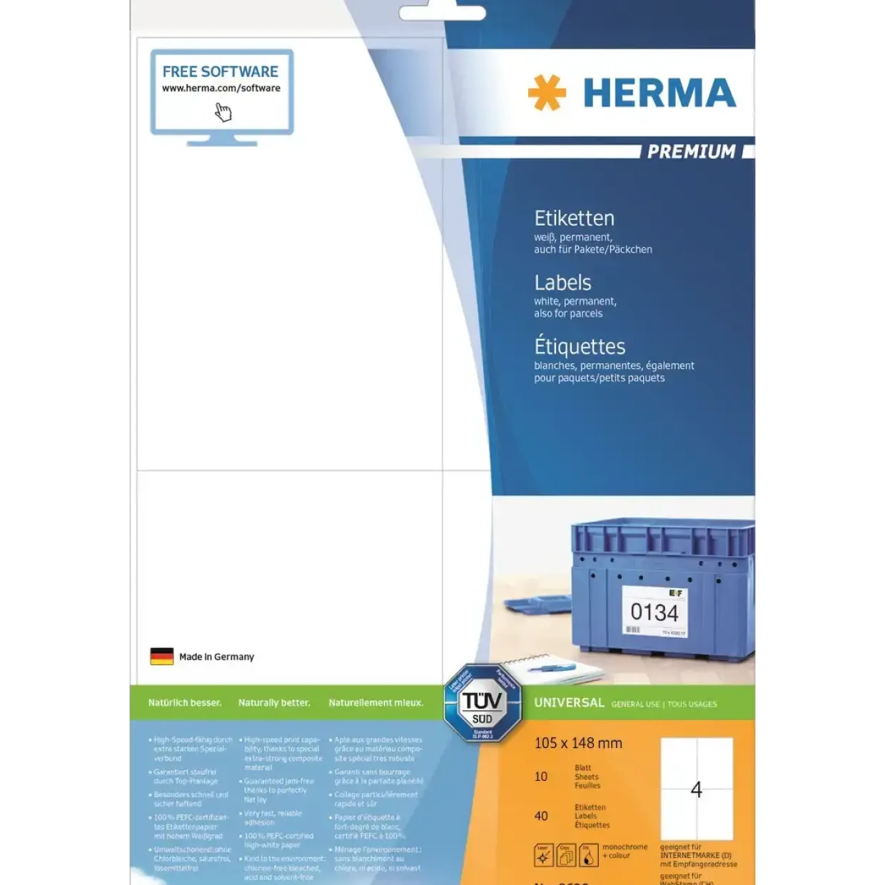 Etiketter Herma Premium 105x148 (40)