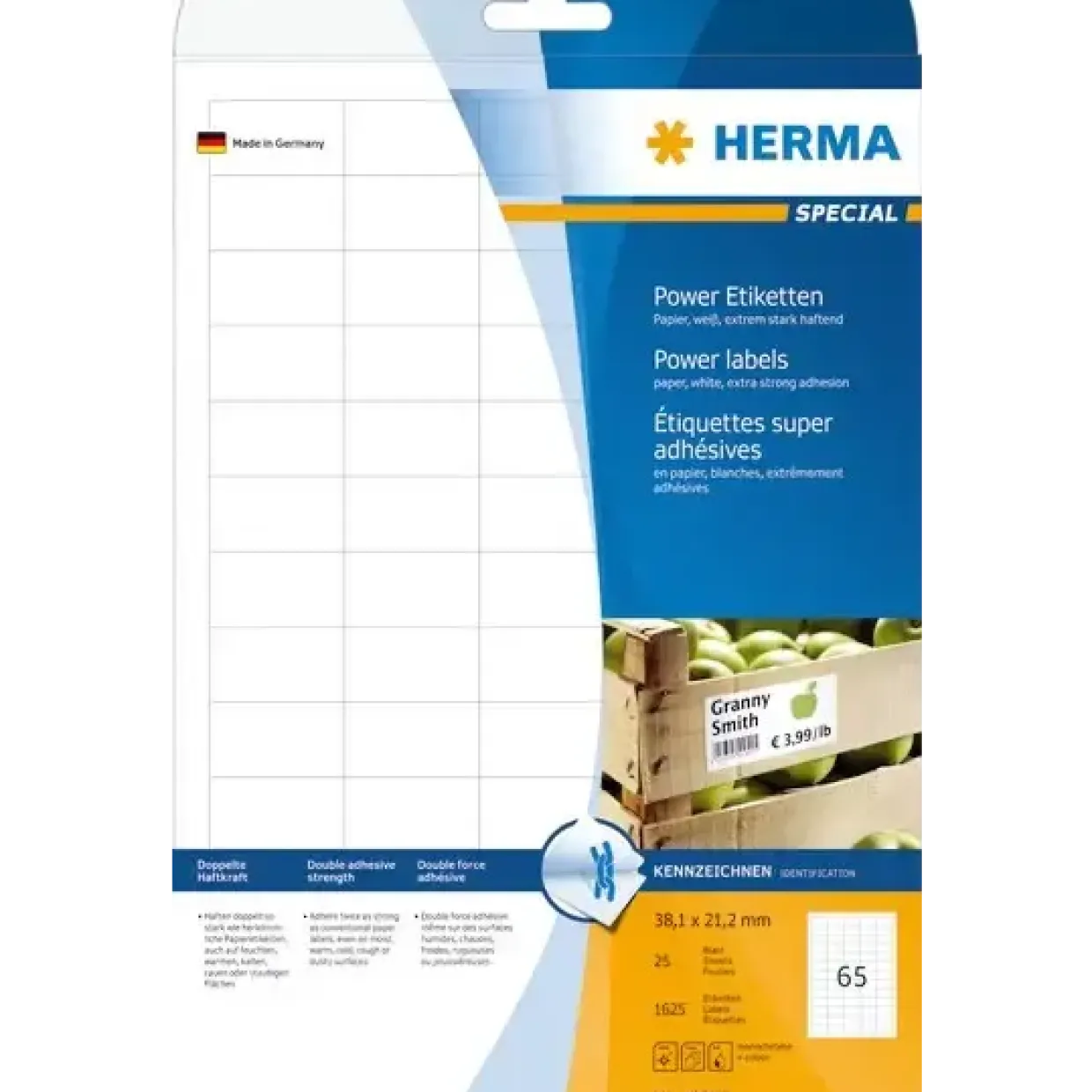 Etiketter print selv HERMA extremely strong 38,1x21,1 (1625)