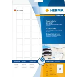 Etiketter print selv Herma Inkjet 25,4x25,4 (25)