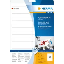 Etiketter print selv HERMA Movables 96x16,9(25)