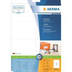 Etiketter print selv HERMA Premium 105x74 (200)
