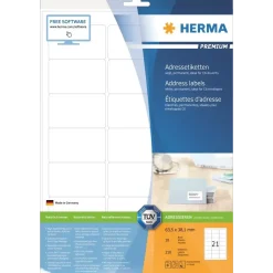Etiketter print selv HERMA Premium 63,5x38,1 (210)